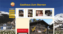 Desktop Screenshot of gasthaussternen.com