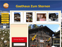 Tablet Screenshot of gasthaussternen.com